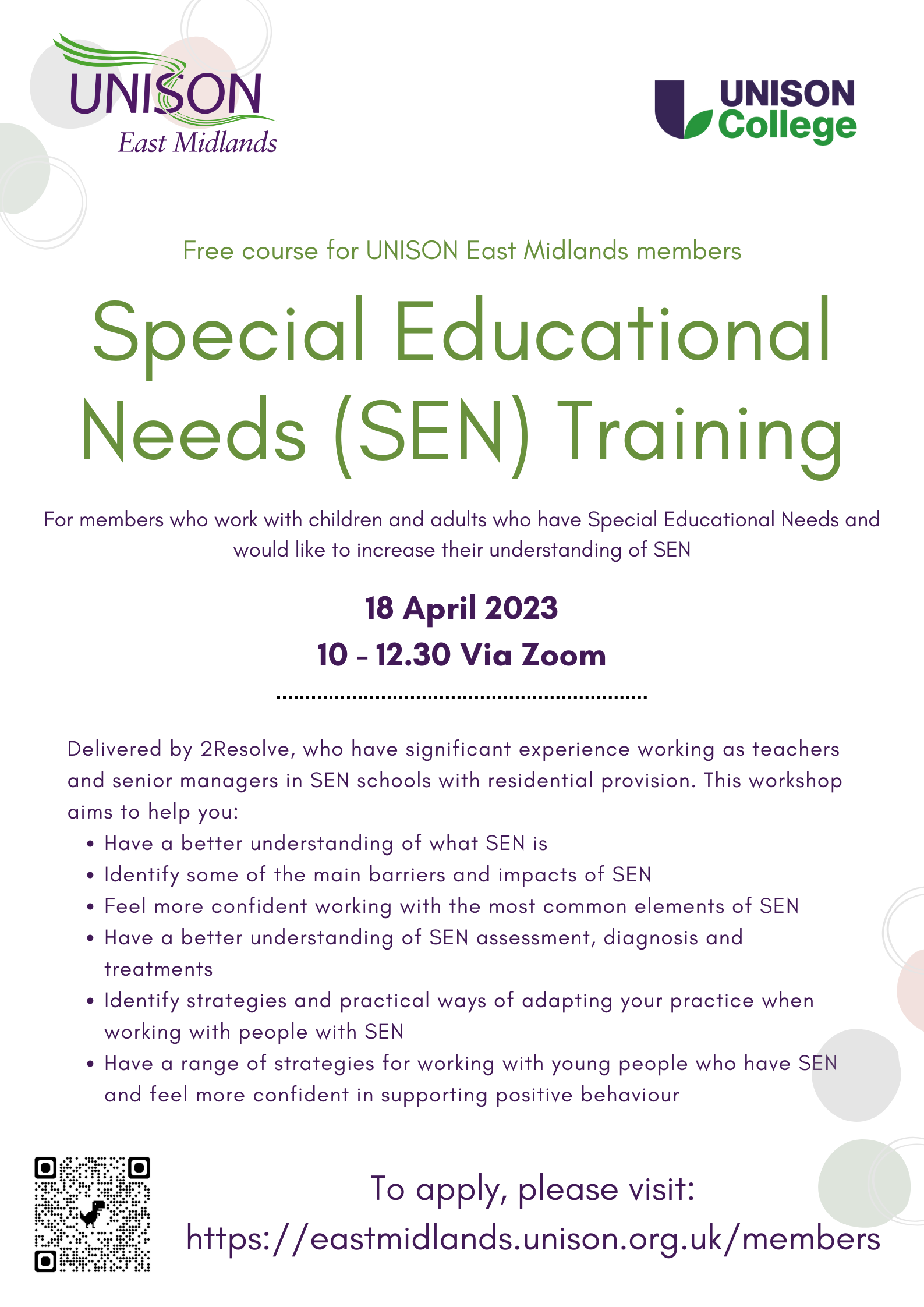 Learning for Members UNISON East Midlands